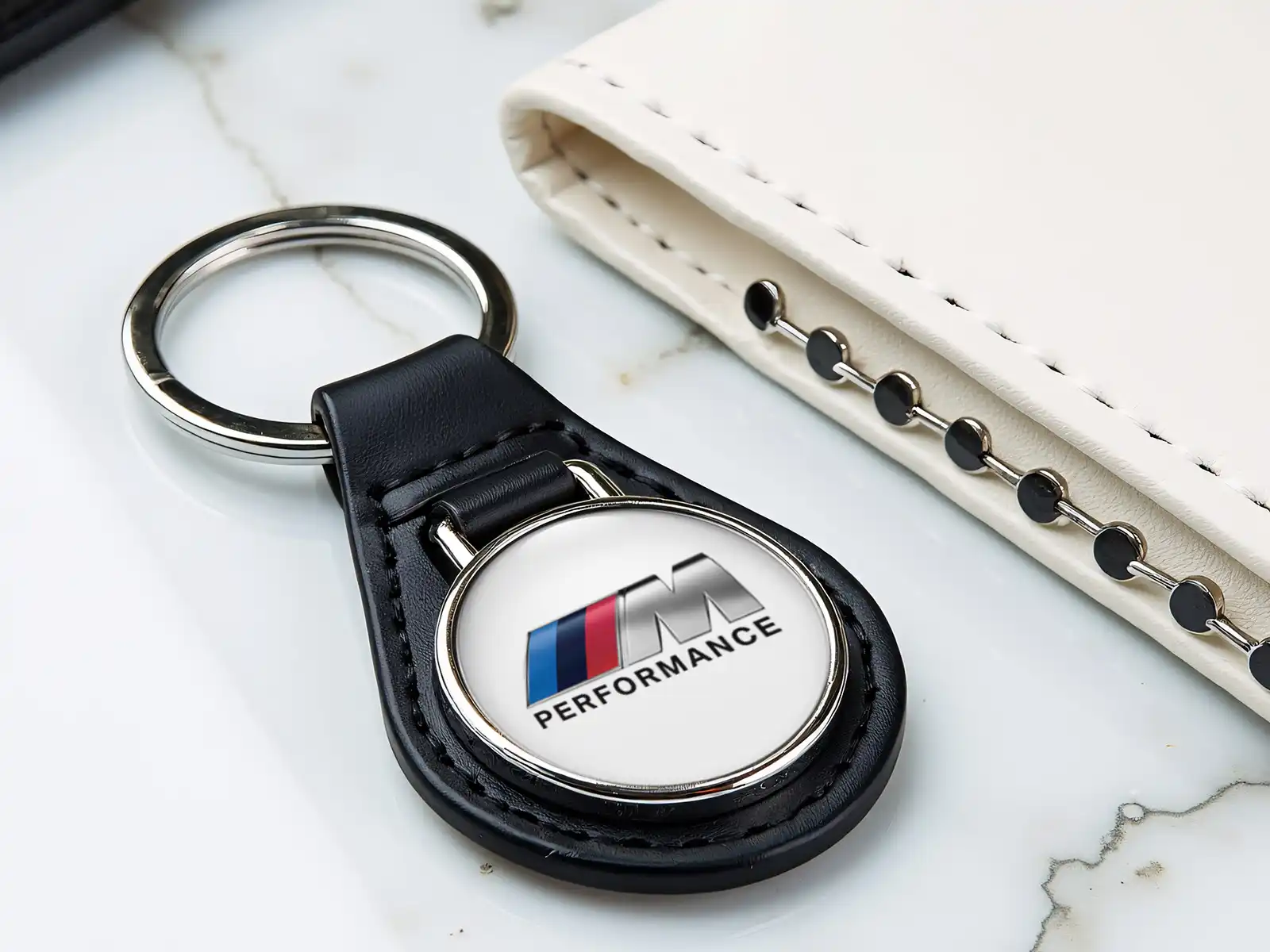 BMW Custom Leather Keyrings High-Quality Drift Edition